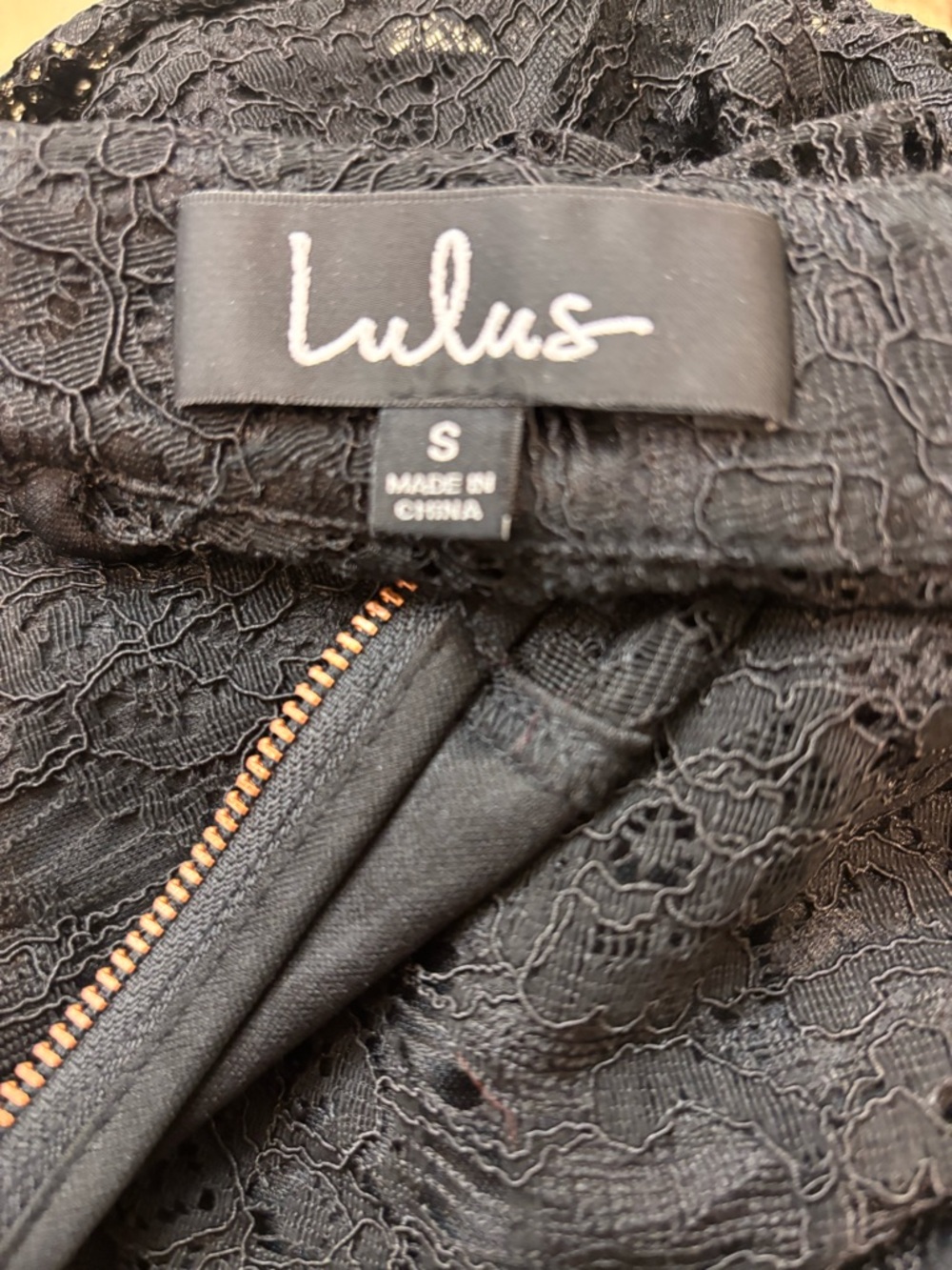 Lulus  Black Lace Mock Neck Long-Sleeve Dress - Picture 5 of 6
